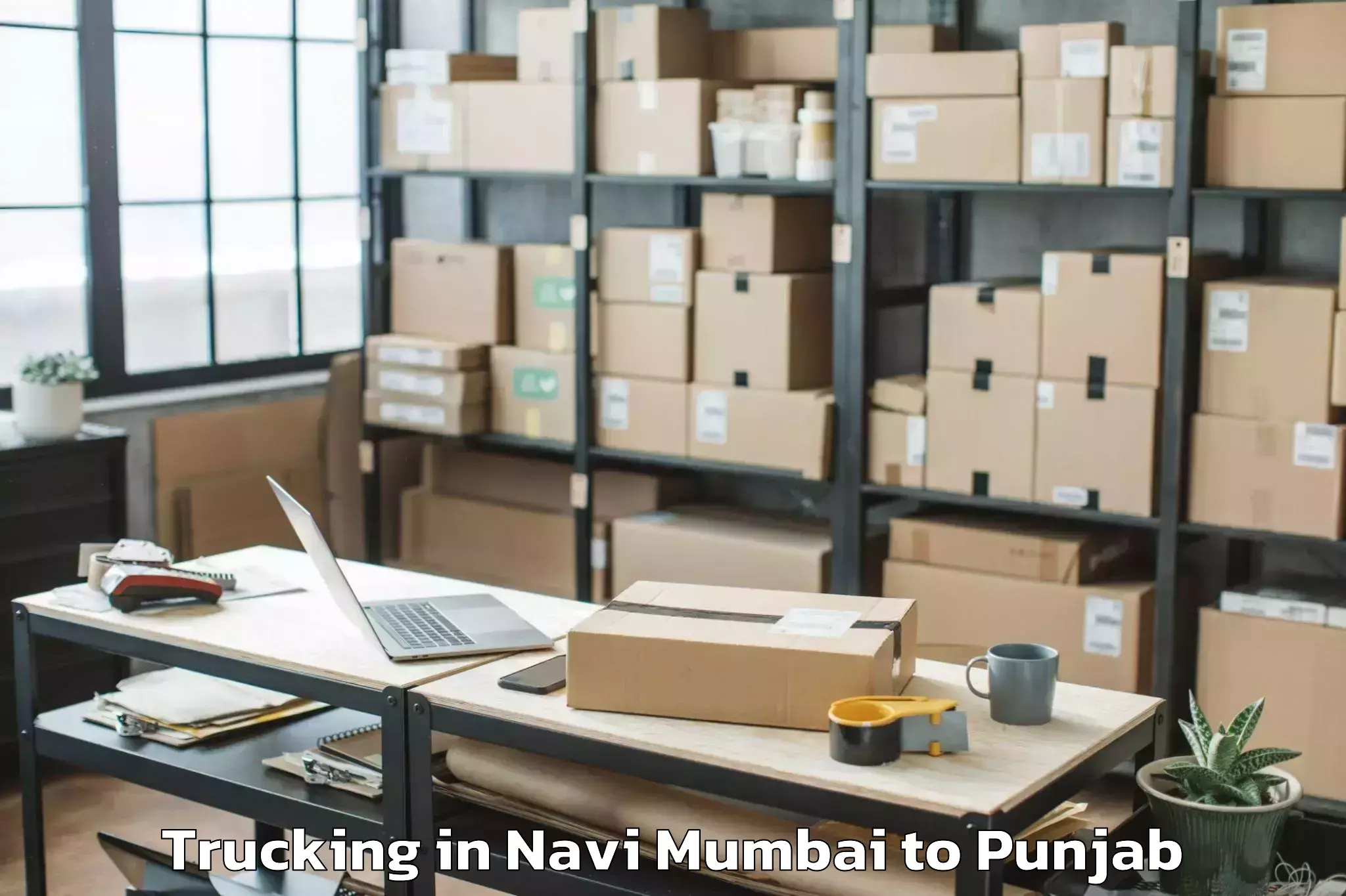 Top Navi Mumbai to Banur Trucking Available